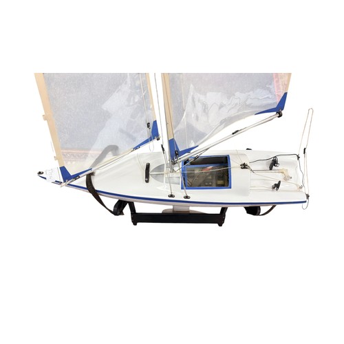 157 - Mini Max 60 remote controlled yacht with Futaba Attack 2ER control system.
BUYER MUST COLLECT OR ARR... 