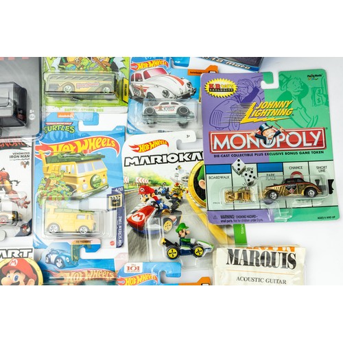 148 - Hotwheels diecast collection of cars and motorcycles, mainly in blister packs, all mint in good plus... 