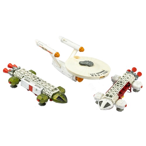 136 - Dinky unboxed range of three models with U.S.S. Enterprise No.358,  