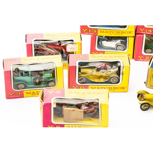 149 - Matchbox Models of Yesteryear of 21 models with 19 in window boxes, a 1911 Renault in an earlier box... 