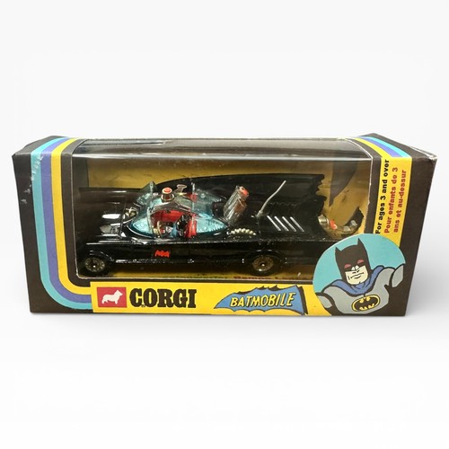 119 - Corgi 267 Batmobile, fair to good (Some damage to window behind batman figure), missing Robin figure... 