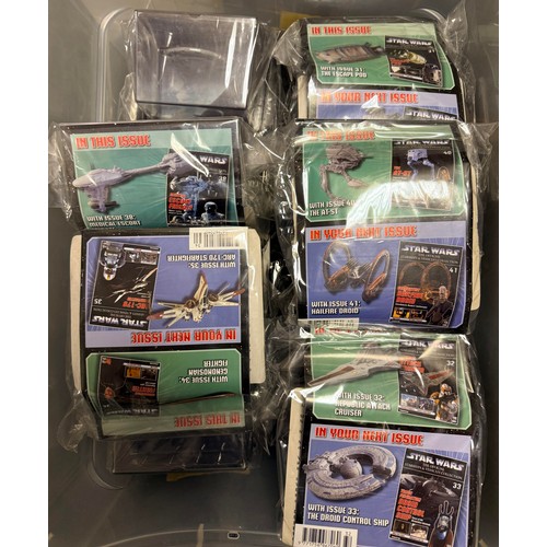 132 - Star Wars - DeAgostini - The Official Starships & Vehicles Collection, approximately 80 all mint and... 