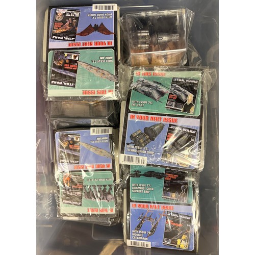 132 - Star Wars - DeAgostini - The Official Starships & Vehicles Collection, approximately 80 all mint and... 