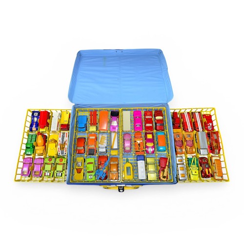 149A - Matchbox set of 49 vehicles in Superfast Collectors Carrying Case, including Volkswagen 1600 TL No.6... 