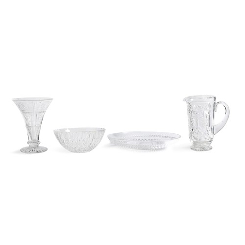 635 - Two Warwick crystal cut glass bowls, a fruit bowl 23cm, and a shallow dish diameter 33cm. Both boxed... 