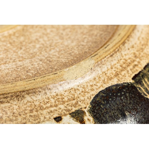 626 - Diane Worthy for Critch Pottery - a punch bowl and ladle. Soup bowl. 23cm wide, 21cm high.  Impresse... 