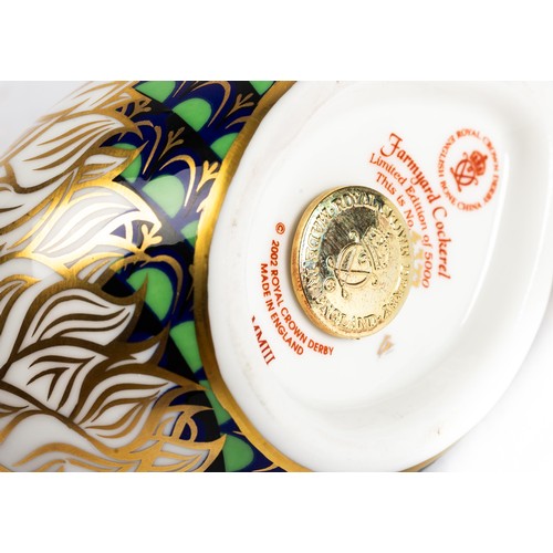 530 - Royal Crown Derby, a Royal Crown Derby limited edition Farmyard Cockerel paperweight, boxed. 4373/50... 