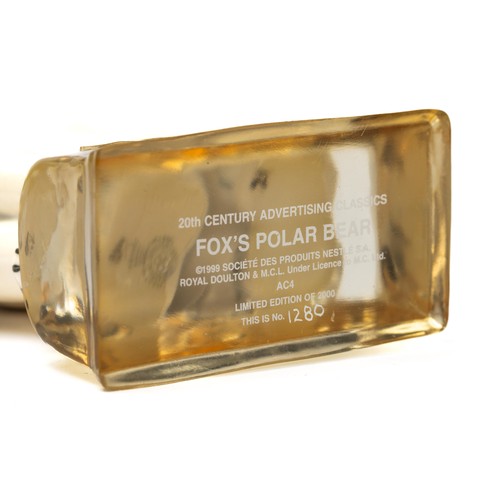 848 - Royal Doulton, a Royal Doulton Fox’s Polar Bear 20th Century Advertising Classics figure AC4 with ce... 