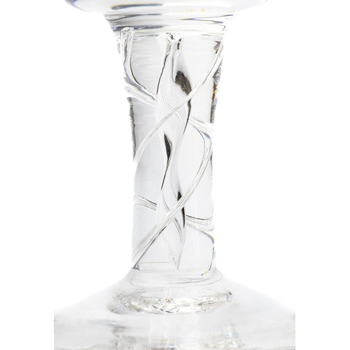 636 - Three antique glasses, includes; antique rummer glass (9cm), Pall Mall Lady Hamilton champagne glass... 