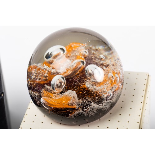 643 - Ten paperweights to include 9 Caithness examples - Fireball, Myriad, Kaleidoscope, Mooncrystal, Life... 