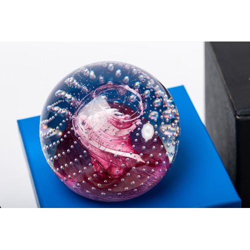 643 - Ten paperweights to include 9 Caithness examples - Fireball, Myriad, Kaleidoscope, Mooncrystal, Life... 