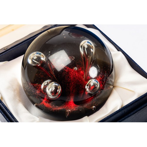 643 - Ten paperweights to include 9 Caithness examples - Fireball, Myriad, Kaleidoscope, Mooncrystal, Life... 