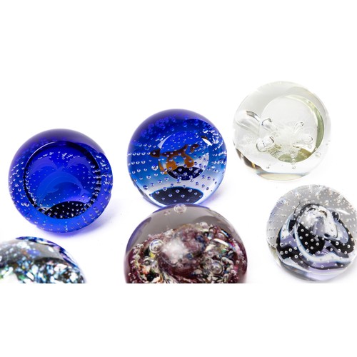 644 - Eight Caithness paperweigts to include four boxed Caithness paperweights, Inferno, Moonflower, Queen... 