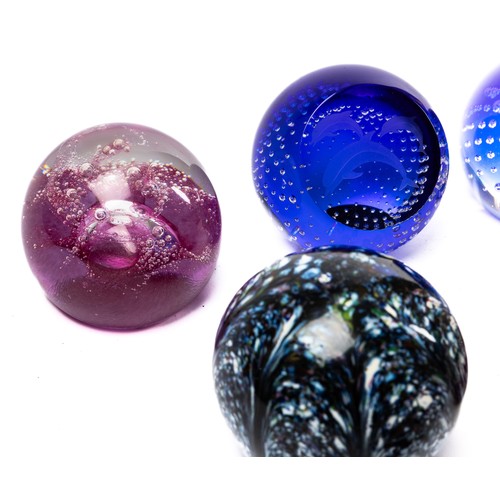 644 - Eight Caithness paperweigts to include four boxed Caithness paperweights, Inferno, Moonflower, Queen... 