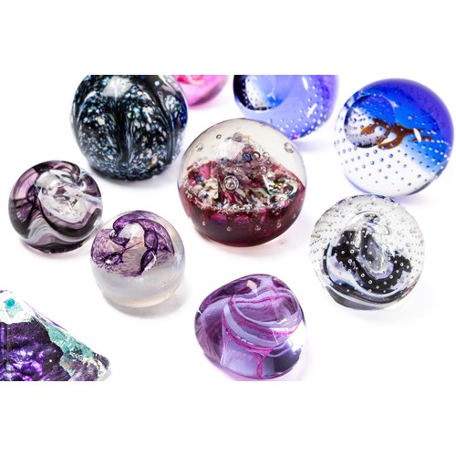 644 - Eight Caithness paperweigts to include four boxed Caithness paperweights, Inferno, Moonflower, Queen... 