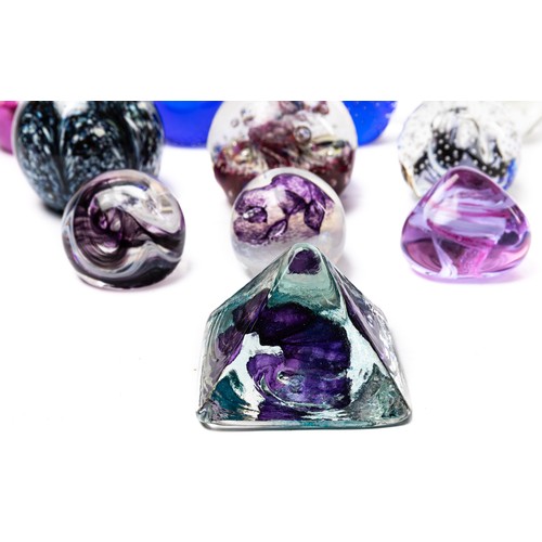 644 - Eight Caithness paperweigts to include four boxed Caithness paperweights, Inferno, Moonflower, Queen... 