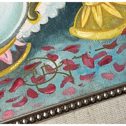 453 - Tim Rogerson (American, b.1982), 
Belle and the Beast, 
Limited edition Beauty and the Beast canvas,... 