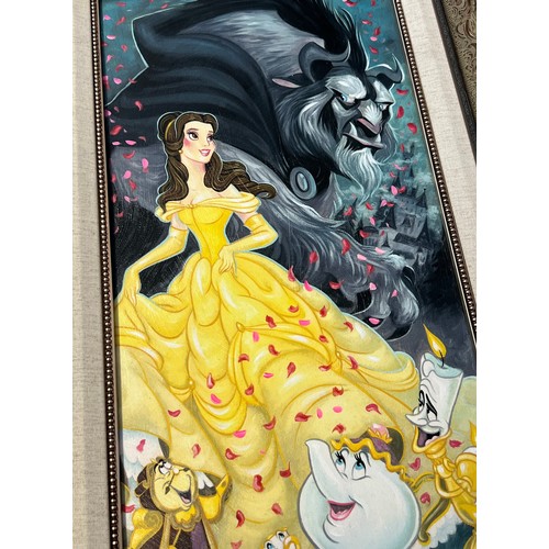 453 - Tim Rogerson (American, b.1982), 
Belle and the Beast, 
Limited edition Beauty and the Beast canvas,... 