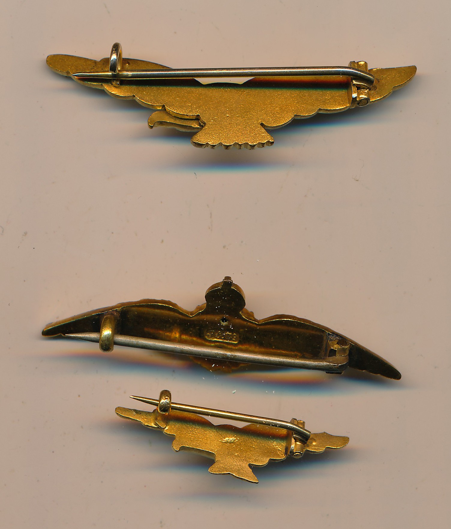 World War Two pair of RAF Pathfinder aircrew pin badges (two sizes ...