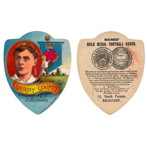 194 - Baines card, S. Bloomer, Derby County, Football icon & England International footballer.