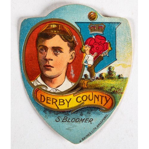 194 - Baines card, S. Bloomer, Derby County, Football icon & England International footballer.