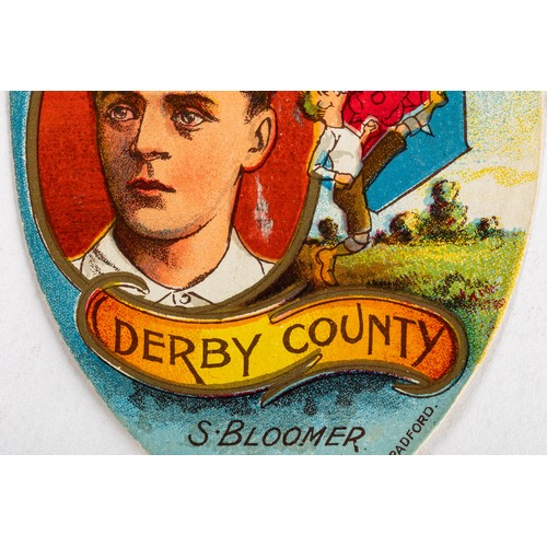 194 - Baines card, S. Bloomer, Derby County, Football icon & England International footballer.