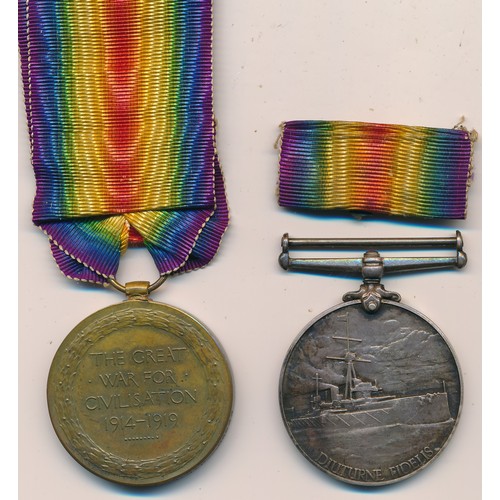 510 - First World War 1914-15 Star Trio & RNR Long Service and Good Conduct medal awarded to D 2252 J. H. ... 