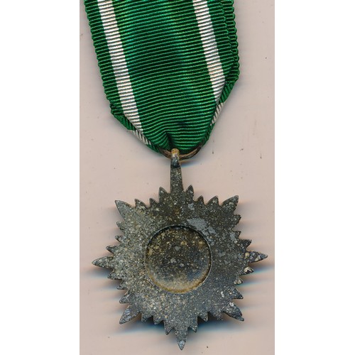 540 - Third Reich Ostvolk Decoration 2nd Class (silver) (Eastern Peoples Award), no swords, very fine.