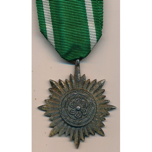 540 - Third Reich Ostvolk Decoration 2nd Class (silver) (Eastern Peoples Award), no swords, very fine.