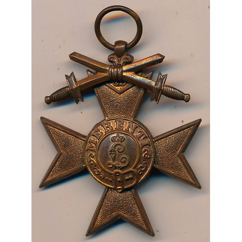 541 - Bavarian Military Merit Cross in box of issue, extremely fine.