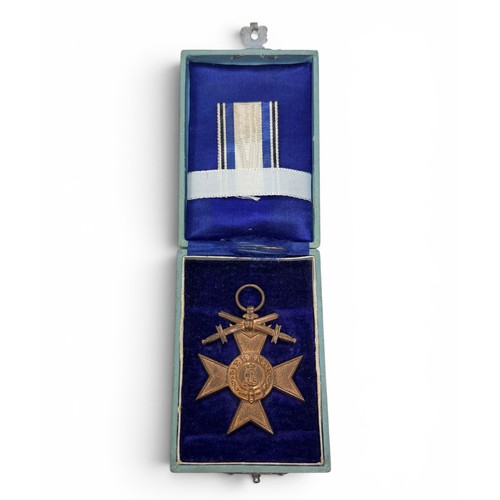 541 - Bavarian Military Merit Cross in box of issue, extremely fine.