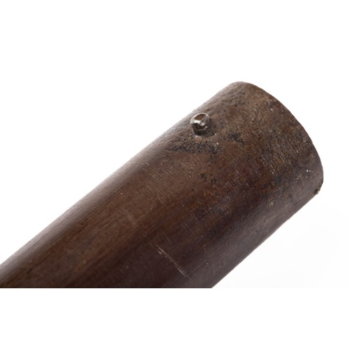 560 - 19th century breech-Loading Percussion Walking-Stick Gun, tapering turn-off sighted barrel, enclosed... 
