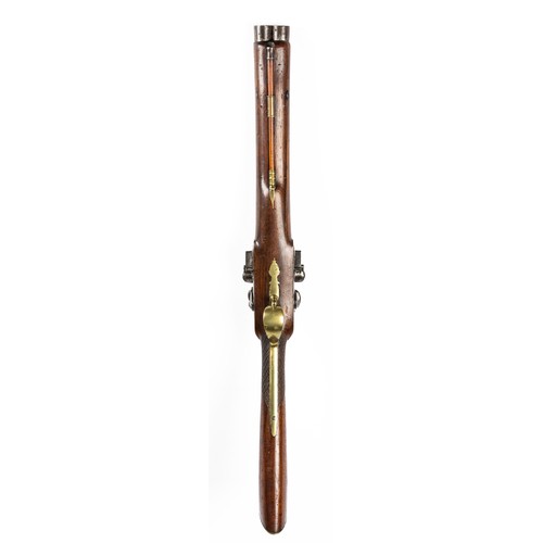 557 - Hugh Verncomb double barrelled flintlock coaching carbine blunderbuss, separate steel barrels with f... 