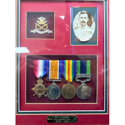 505 - First World War / QEII – Gardner family medal group, includes; First World War Medal group awarded t... 
