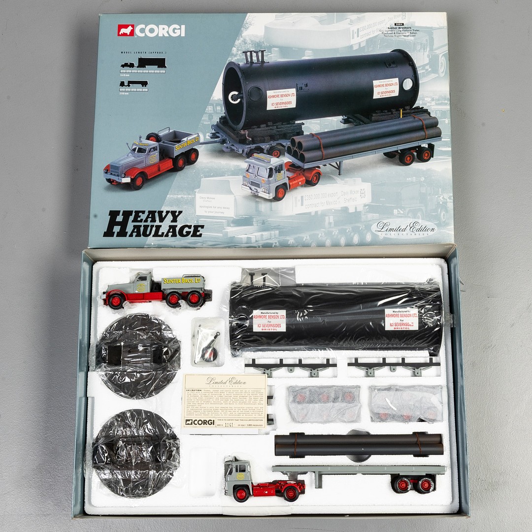 Corgi heavy haulage set number31014 Sunter Brothers Guy invincible long ...