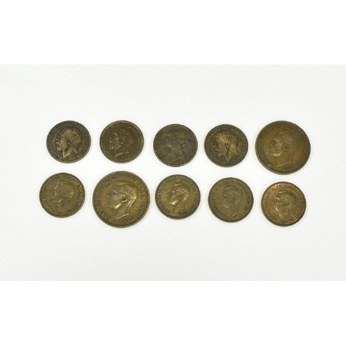 360 - 10 x 1/2 Penny / Farthings.