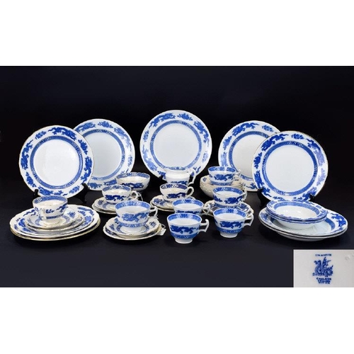 617 - Royal Cauldon and Cauldon Bristol Ironstone ( 47 ) Piece Part Dinner and Tea Service ' Dragon ' Patt... 