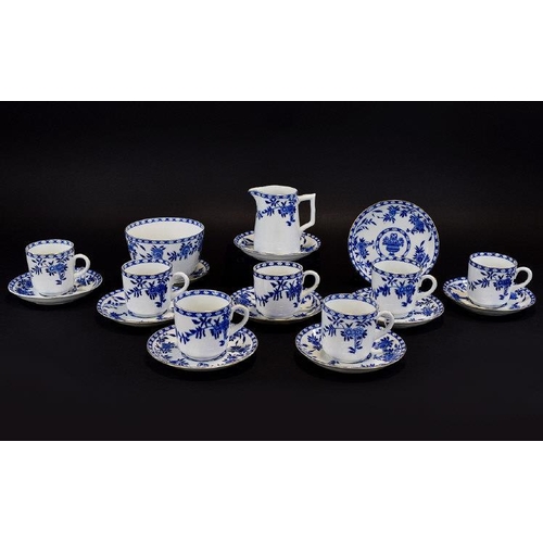 624 - Jackson and Gosling of Fenton England c.1866 - 1880 Rare and Original ( 19 ) Piece Tea Service ' Blu... 