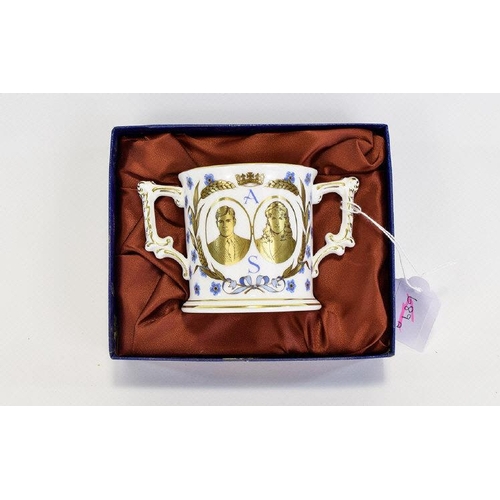 642 - Royal Crown Derby Loving Cup to Commemorate the Wedding of Prince Andrew and Sarah Ferguson Limited ... 