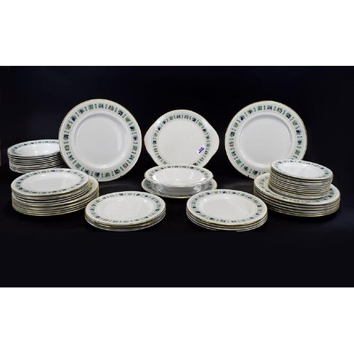 666 - Royal Doulton Porcelain Part Dinner Service 'Tapestry' Design T.C.1024 (62) pieces approximately. Co... 