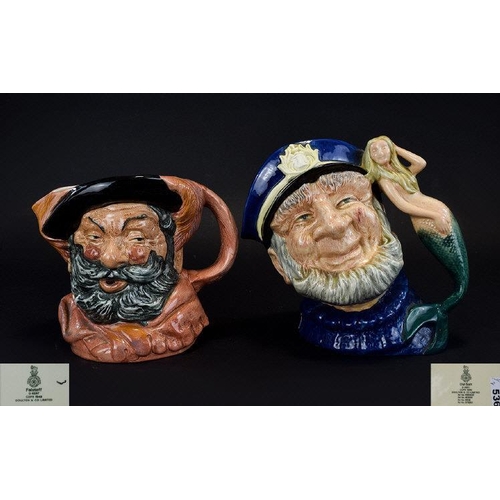 684 - Royal Doulton Character Jugs Two in total, The first 'Old Salt', model D6551, designer Gary Sharpe, ... 