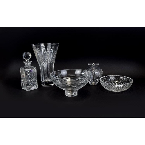 750 - Collection Of Crystal To Include Edinburgh Crystal Vase, Stuart Bowl, Decanter etc. Some Boxed