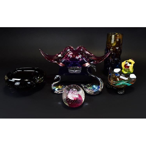 781 - Collection Of Glass, To Include Murano Style Bowls, Figures, Paperweight etc