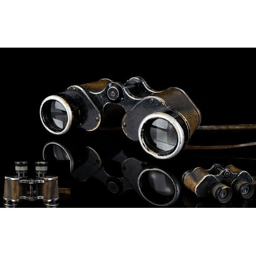 1325 - E. Leitz- Wehrmacht German Special Forces World War II Military Binoculars. 6x30 H/6400. Serial numb... 