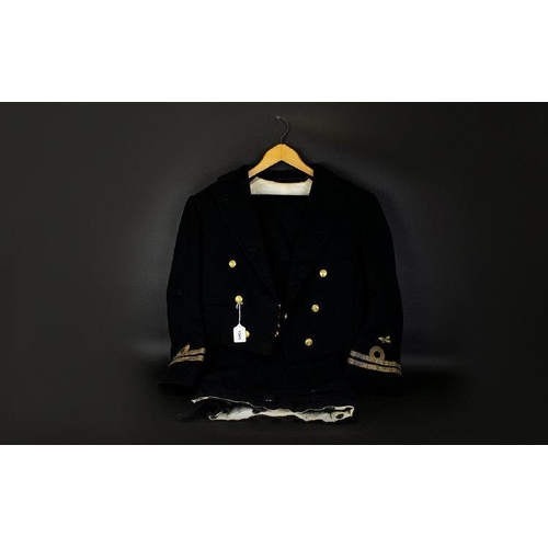 1341 - Fleet Air Arm, Royal Navy, Lieutenant Full Mess Dress, Jacket & Waistcoat 37 Inches, Trousers 32 Wai... 