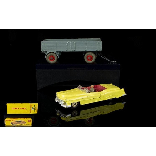 1374 - Dinky Toys- 131 Die Cast Model, Cadillac Tourer. Yellow body 1956-1963. With original box. Car and b... 