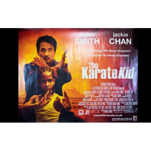 1381 - Cinema Interest. Large scale promotional film poster. 'The Karate kid' 100cm x 76cm