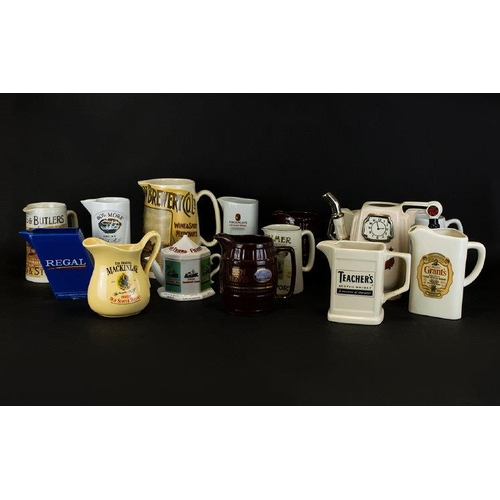 1453 - Brewenalia Interest. A Collection of Advertising Jugs (15) in total. Comprising of Bowmore Islay Sin... 