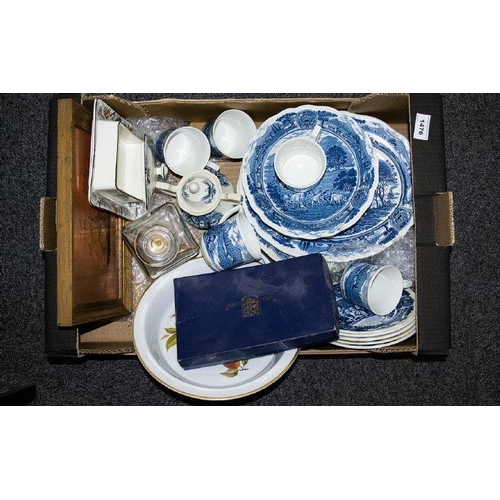 1476 - A Collection of Assorted Ceramics, Including Crown Ducal Butter Dish, J & G Meakin Dinner Set ' Amer... 