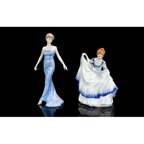 436 - Royal Doulton Figurine - Diana Princess of Wales. Date 2007, HN5061. Height 9.25 Inches + A Royal Do... 